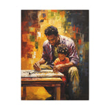 Father and Son: Strokes of Love | Canvas