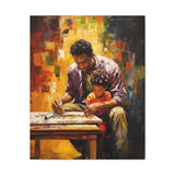 Father and Son: Strokes of Love | Canvas