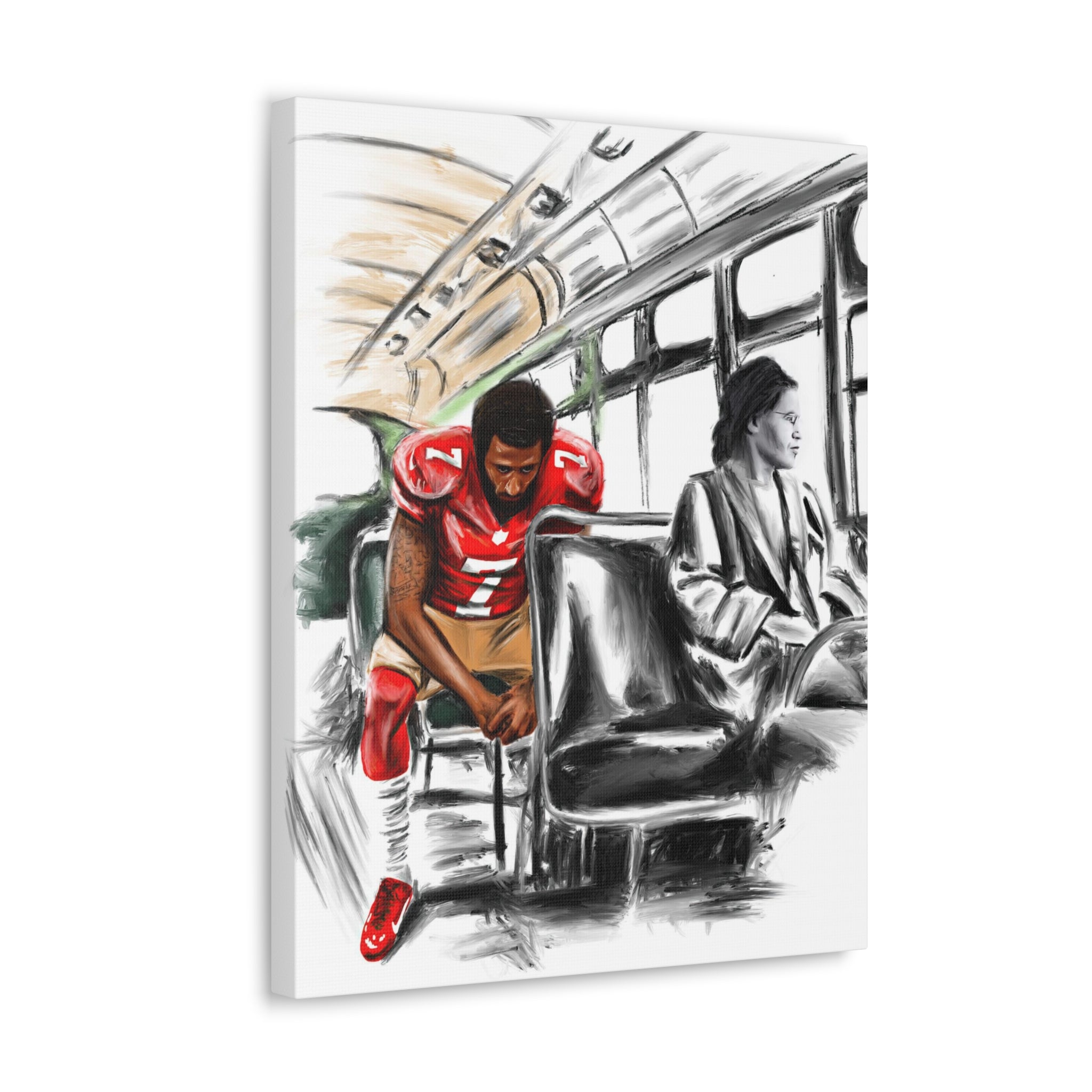 Stand By Sitting | Canvas - Androo's Art