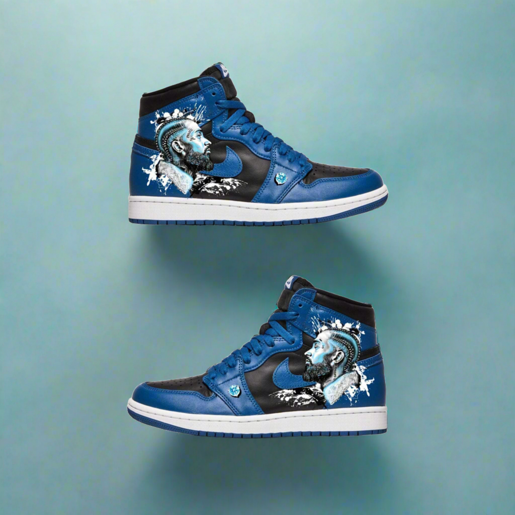 Blue Diamonds Forever | Nipsey AJ1 - Androo's Art