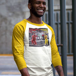 Bruce Leroy Gamer 3/4 Sleeve Raglan T-Shirt - Androo's Art
