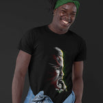 Malcolm X T-Shirt | Thoughts of Malcolm X | Unisex Black T-Shirt - Androo's Art