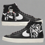 Nike Blazer Mid Sneakers | Black and White | "Iron Mike" - Androo's Art