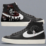 Nike Blazer Mid Sneakers | Black and White | "Say Their Names’’ - Androo's Art