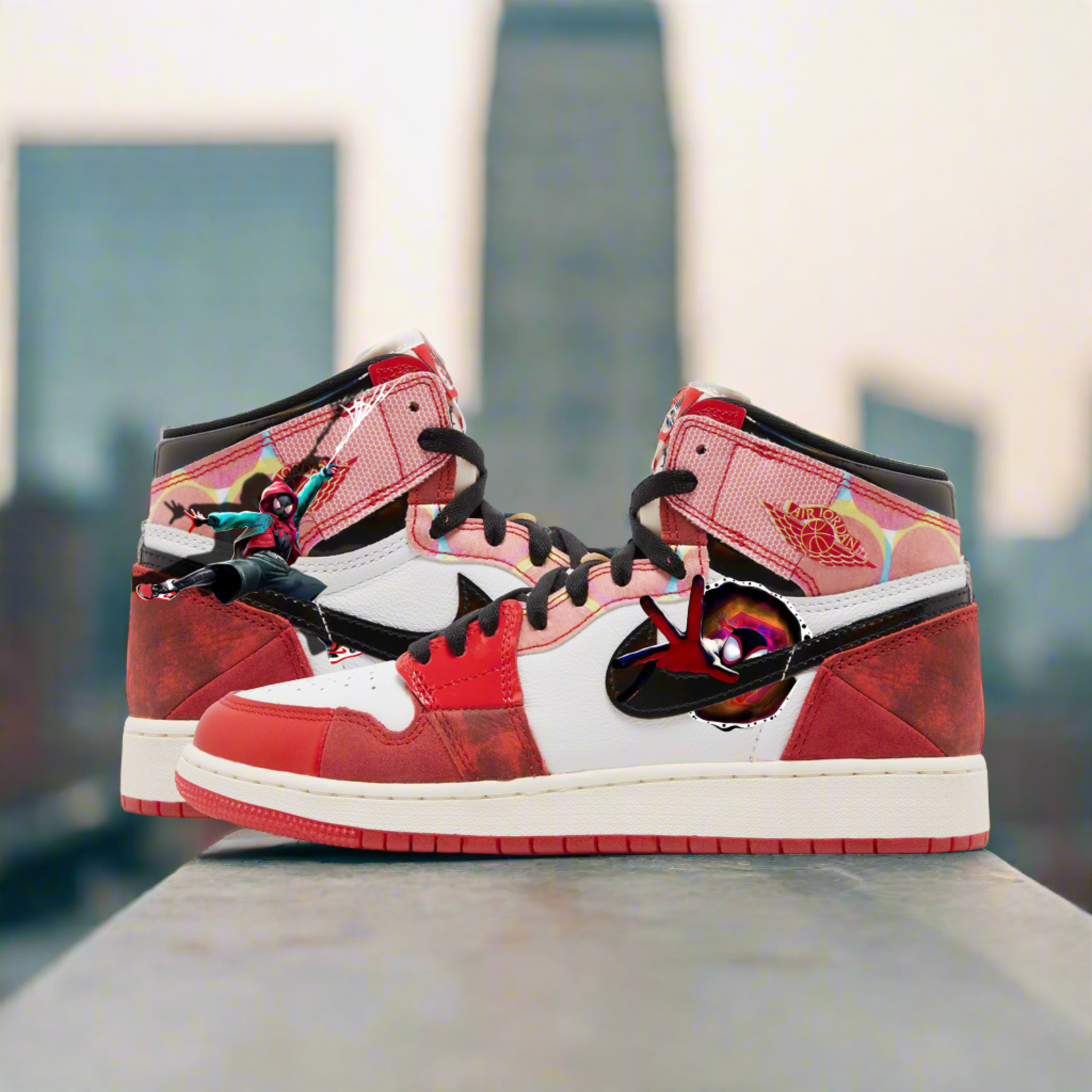Miles Spider Verse Jordans 1s Youth Androo s Art
