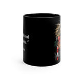 Colin Kaepernick & Rosa Parks | Stand By Sitting | Quote | Black Coffee Mug - Androo's Art