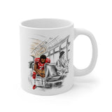Colin Kaepernick & Rosa Parks | Stand By Sitting | Quote | Coffee Mug - Androo's Art