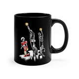 Colin Kaepernick | Salute | 1968 Olympics | Quote | Black Coffee Mug - Androo's Art