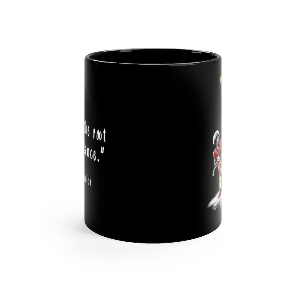 Colin Kaepernick | Salute | 1968 Olympics | Quote | Black Coffee Mug - Androo's Art