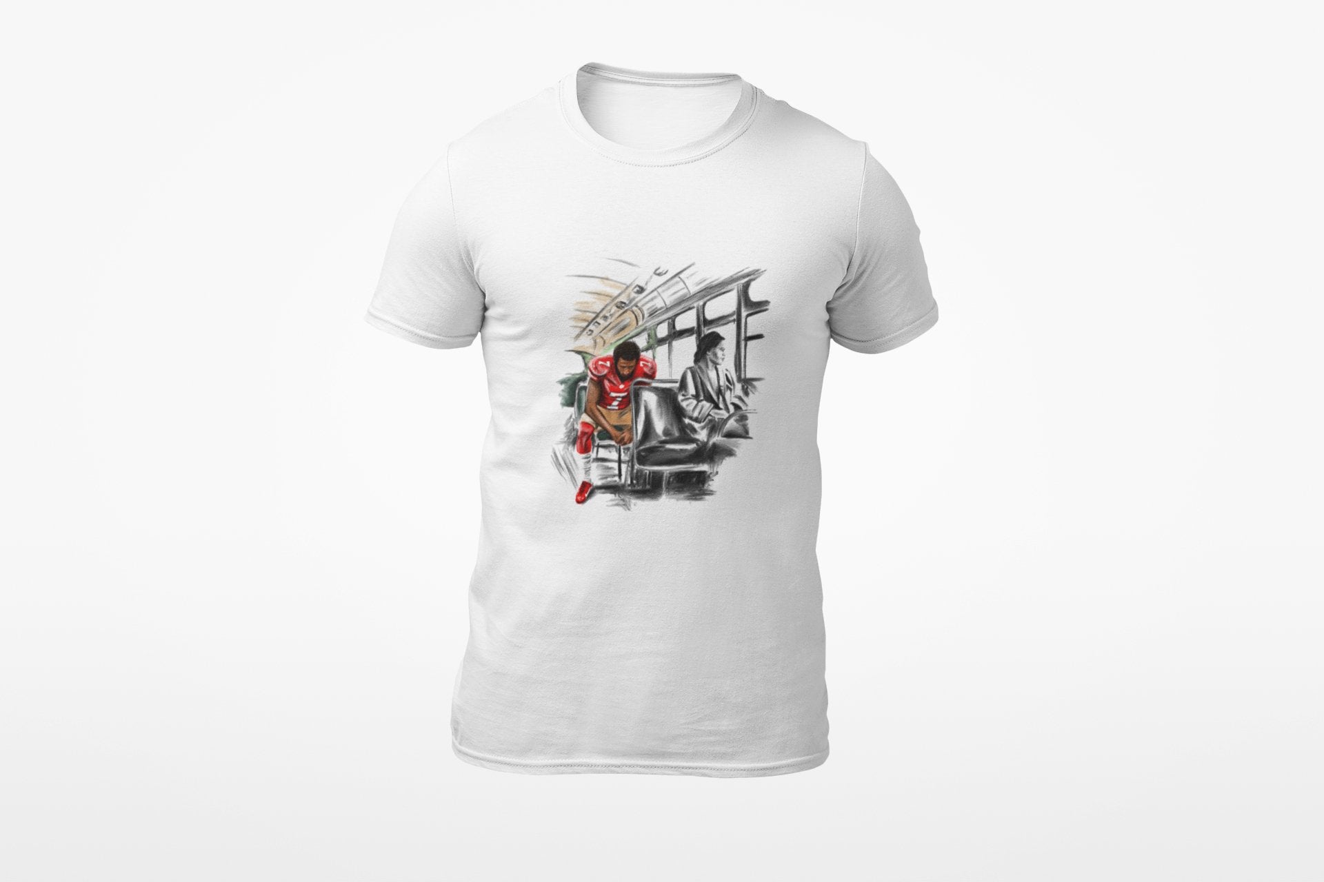 Colin Kaepernick | Stand By Sitting | Unisex T-Shirt - Androo's Art