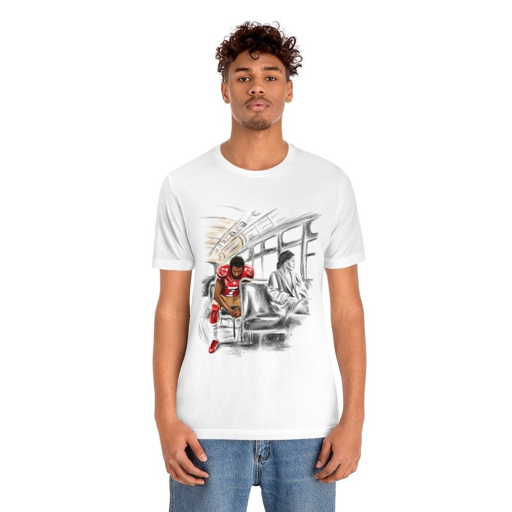 Colin Kaepernick | Stand By Sitting | Unisex T-Shirt - Androo's Art