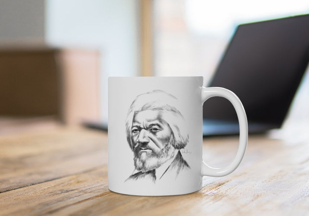 Frederick Douglass | Sketch | Quote | Coffee Mug - Androo's Art