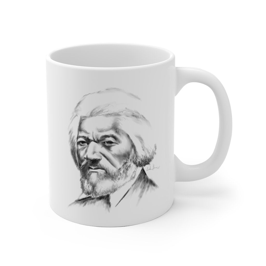 Frederick Douglass | Sketch | Quote | Coffee Mug - Androo's Art