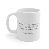 Jackie Robinson | Quote | Coffee Mug - Androo's Art