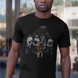 Kaepernick | Then & Now | Unisex Black T-Shirt - Androo's Art