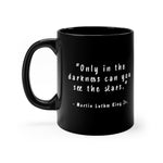 MLK Tribute | Still Dreaming | Quote | Black Coffee Mug - Androo's Art