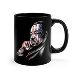 MLK Tribute | Still Dreaming | Quote | Black Coffee Mug - Androo's Art