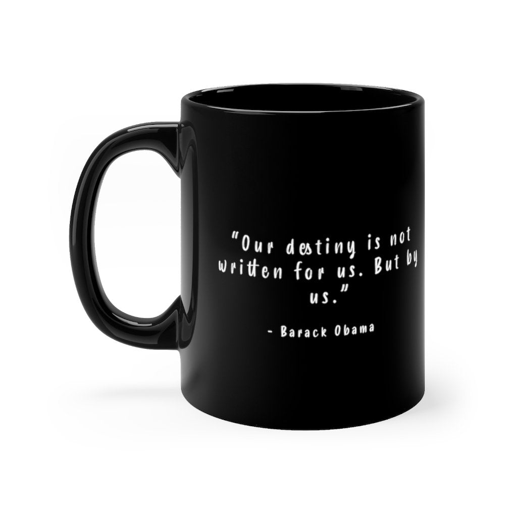 Obama | All-American President | Quote | Black Coffee Mug - Androo's Art