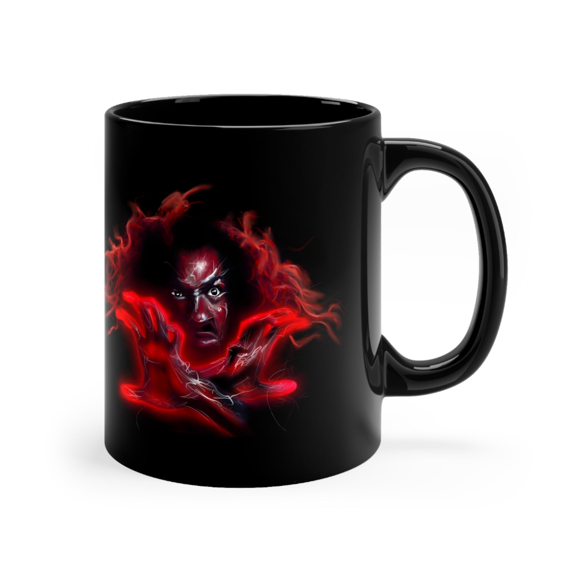 Sho Nuff | The Master | Black Coffee Mug - Androo's Art