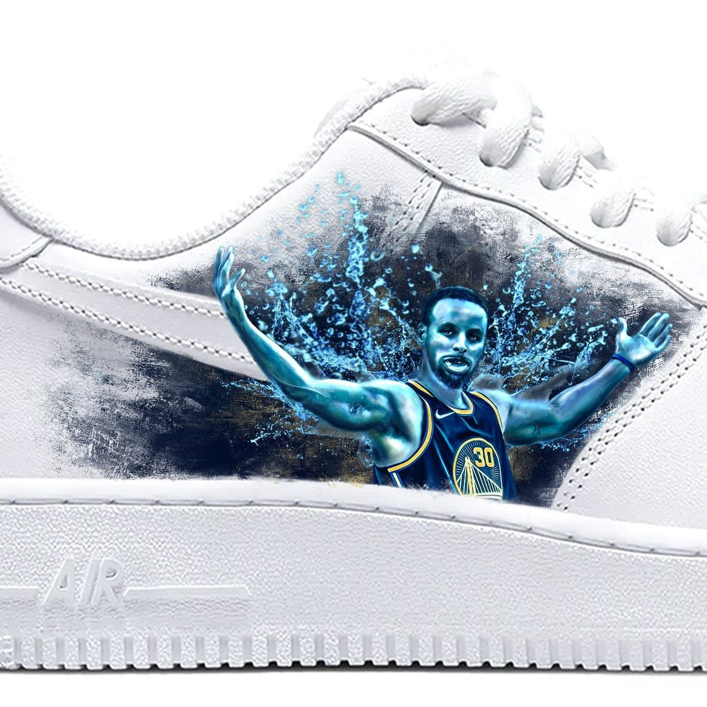 Splash | Steph Curry Inspired | Limited Edition Nike AF1 - Androo's Art