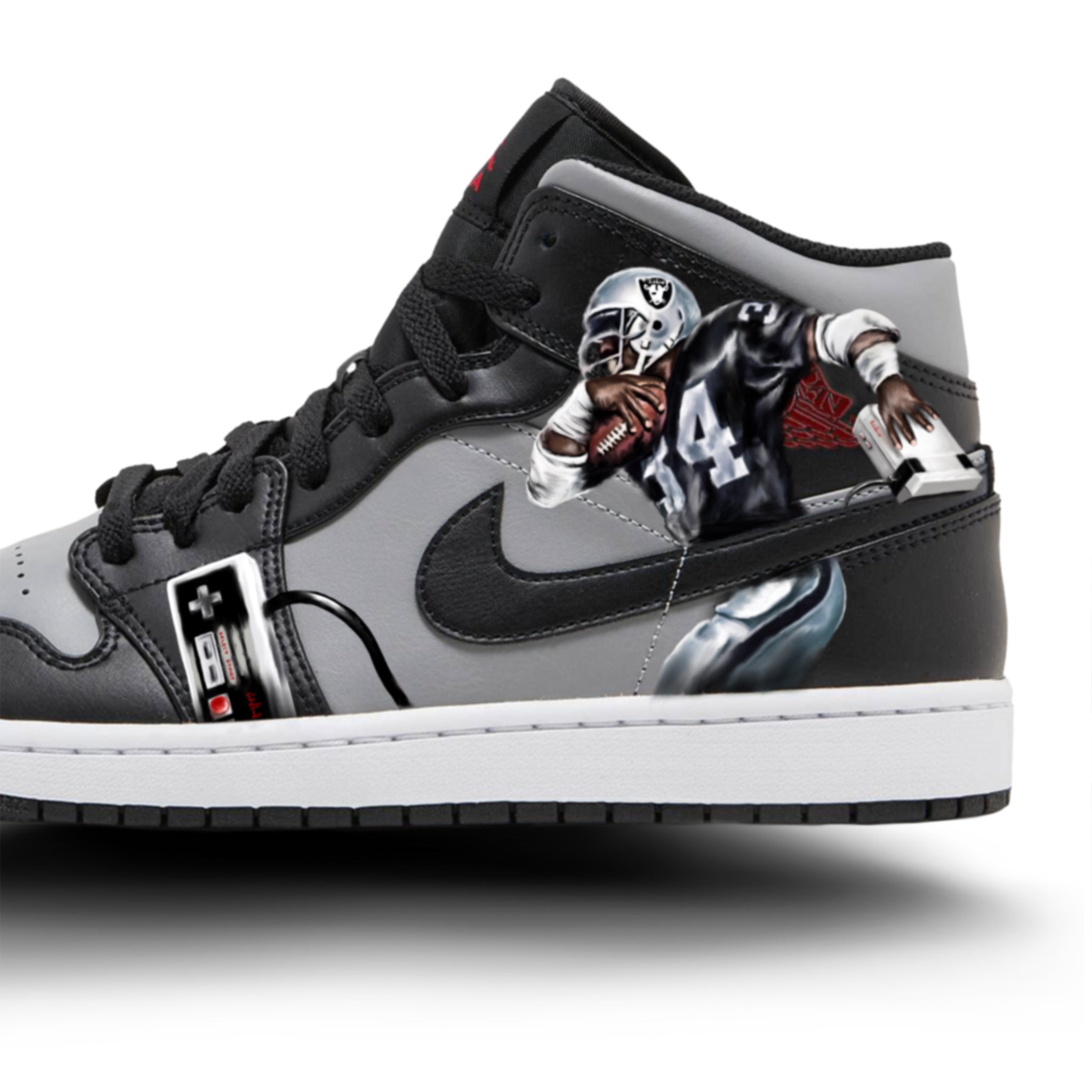 Tecmo Bo | Nike Air Jordan 1 Mid Shadow - Androo's Art