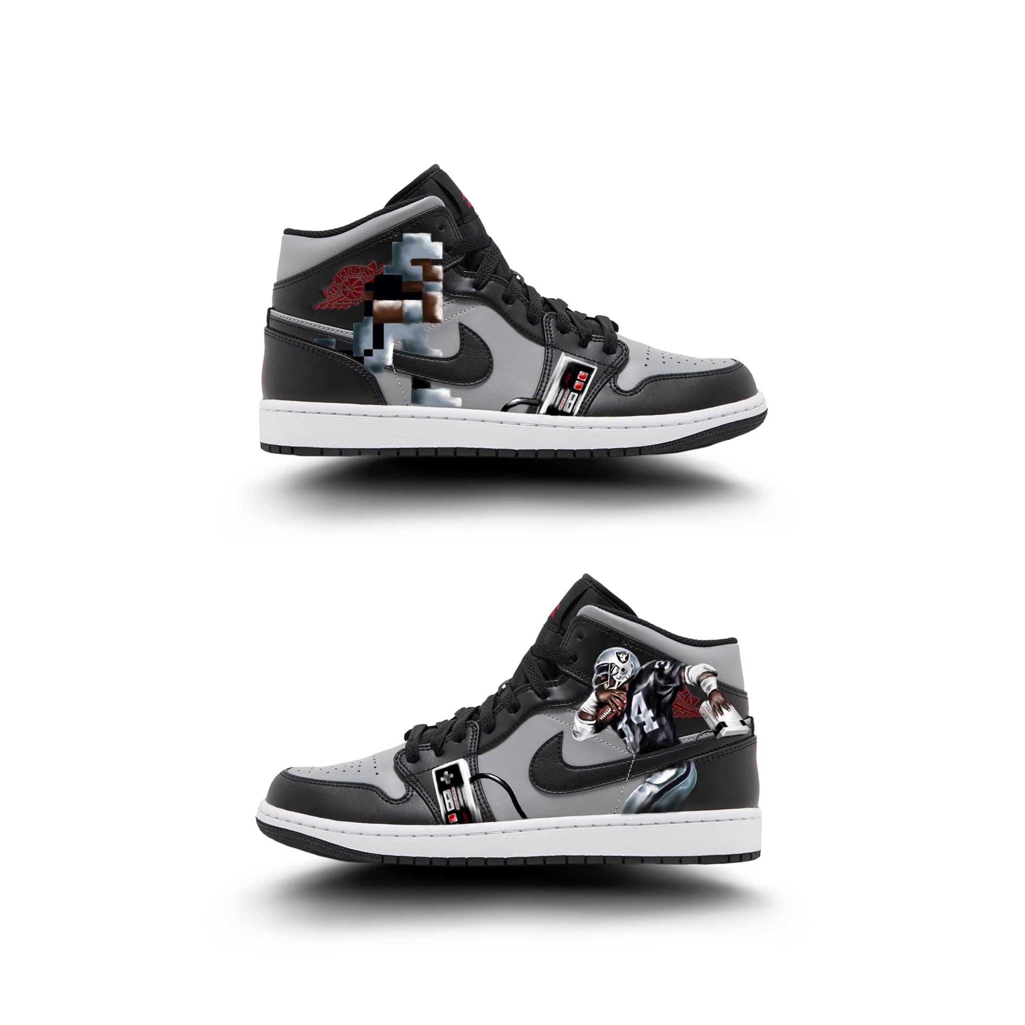 Tecmo Bo | Nike Air Jordan 1 Mid Shadow - Androo's Art