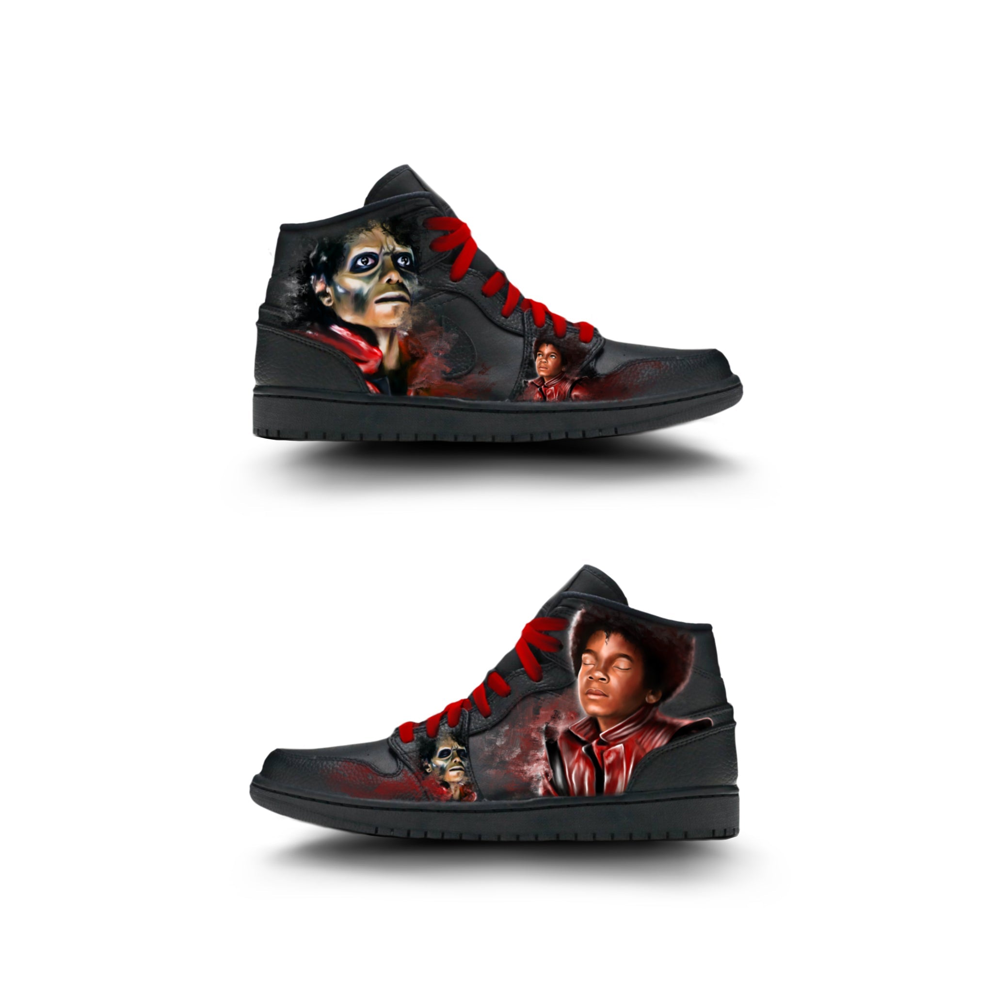 Triple Black Nike Air Jordan 1 | "MJ1"s of 50 - Androo's Art