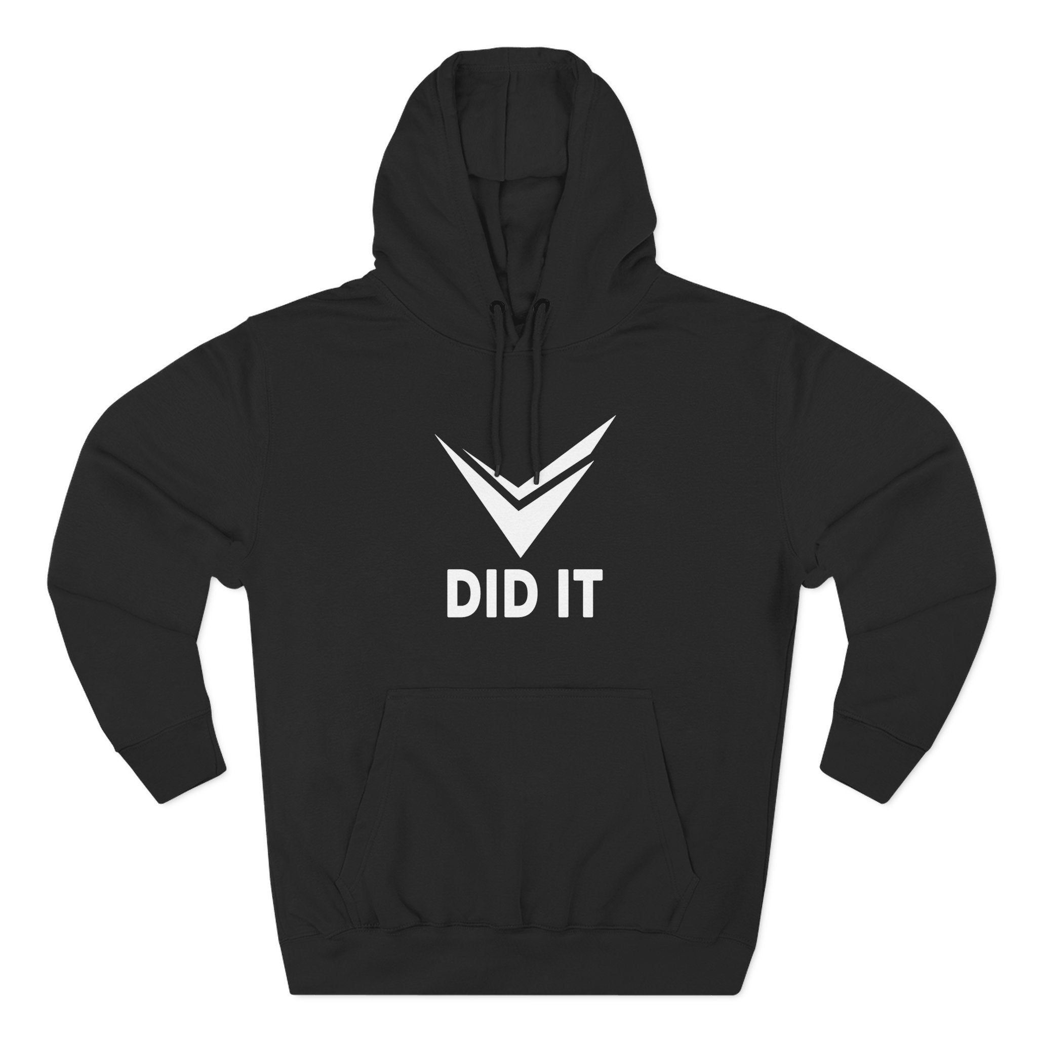 DID IT CHECKMARK (WHT) Hoodie | Motivational Streetwear Hoodie  | Androo’s Art Exclusive | Faith & Achievement Apparel | Unisex Sweatshirt | Motivational Success Graphic Tee - Streetwear Apparel - Streetwear Art by AndrooArt