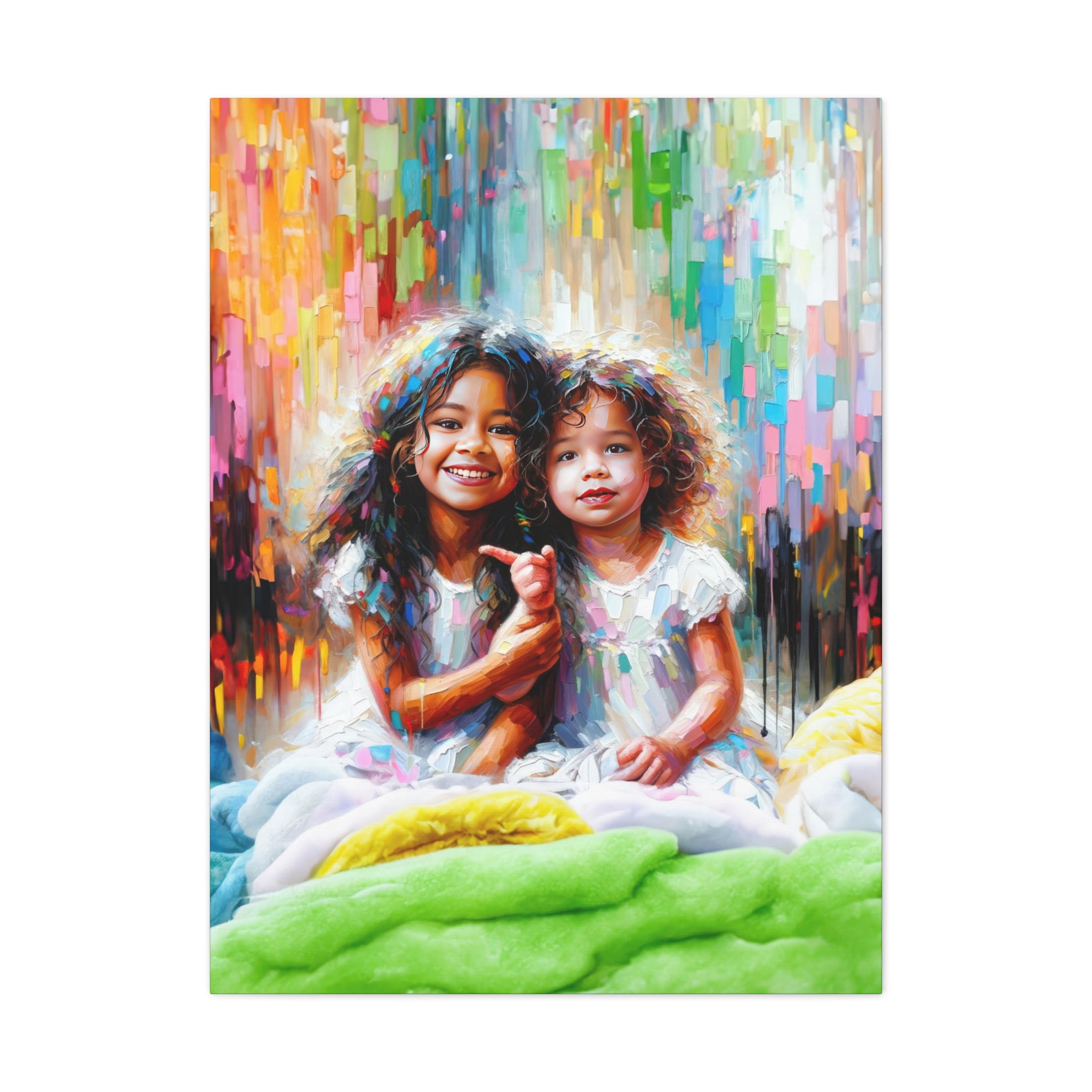 Besties | Canvas - Modern Art - Streetwear Art by AndrooArt