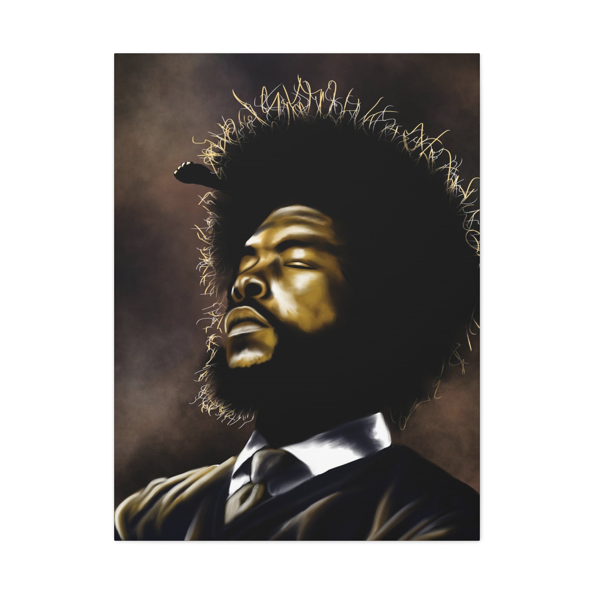 Questlove | Canvas - Questlove - Streetwear Art by AndrooArt
