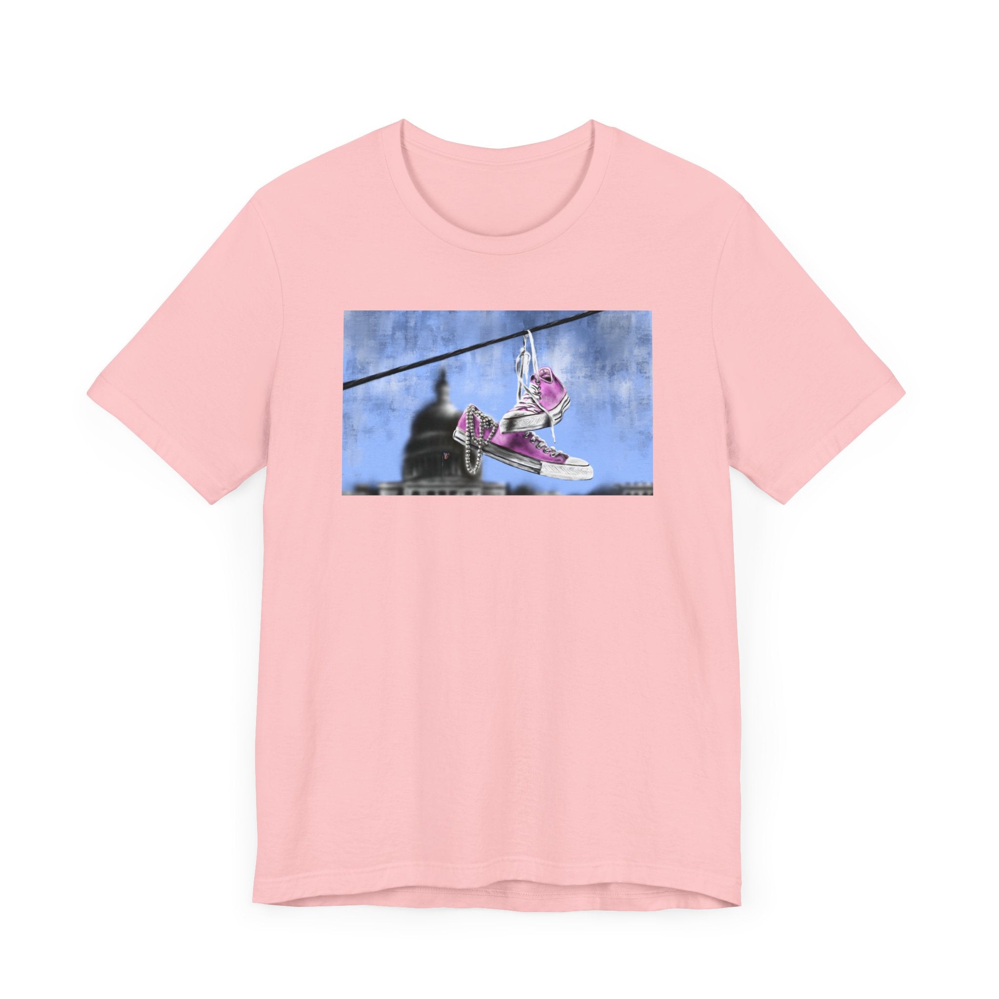 Oh So Pretty Pink | Chucks & Pearls Unisex T-Shirt - Kamala Harris - Streetwear Art by AndrooArt