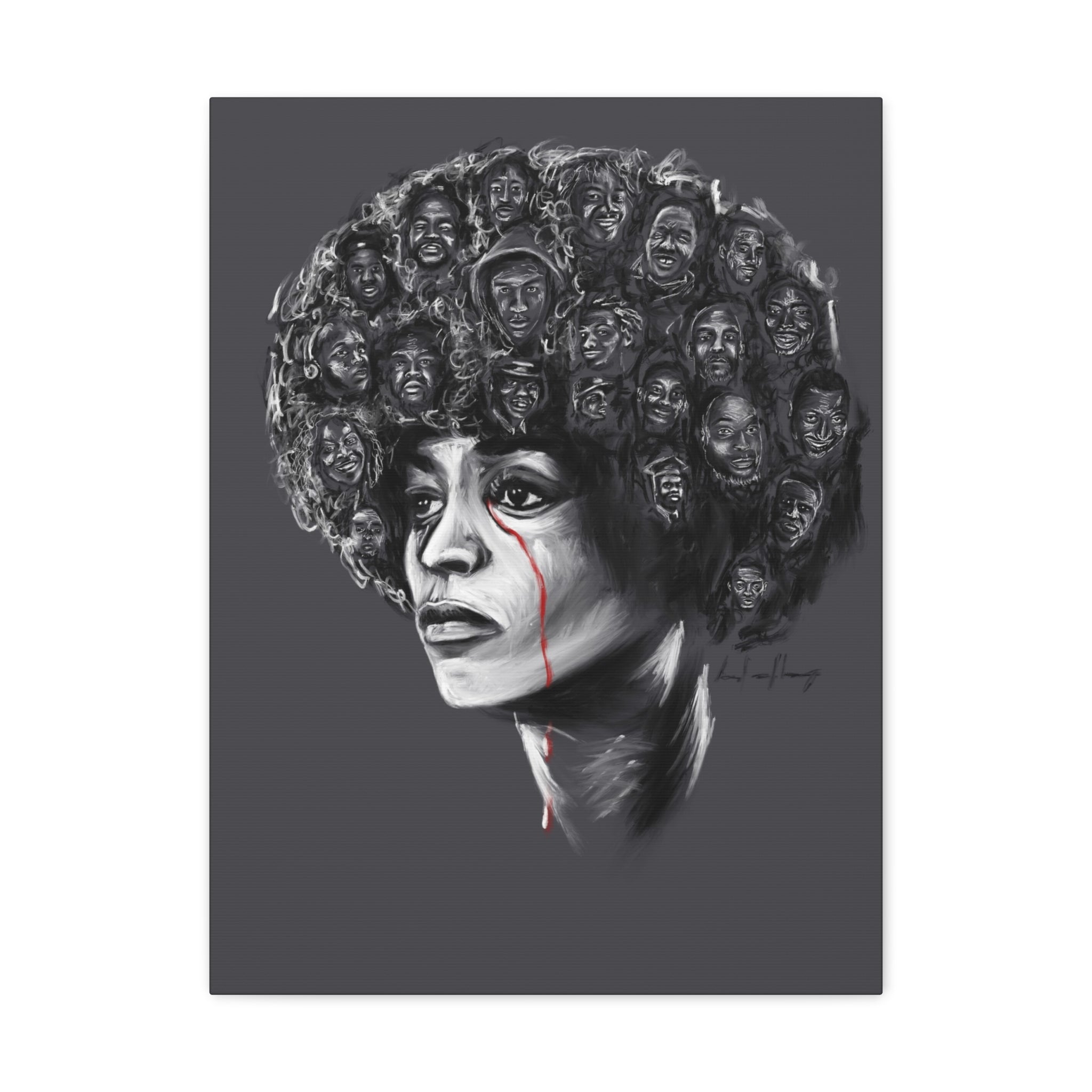 Angela Davis Understands | Wall Art | Canvas - Modern Art - Streetwear Art by AndrooArt