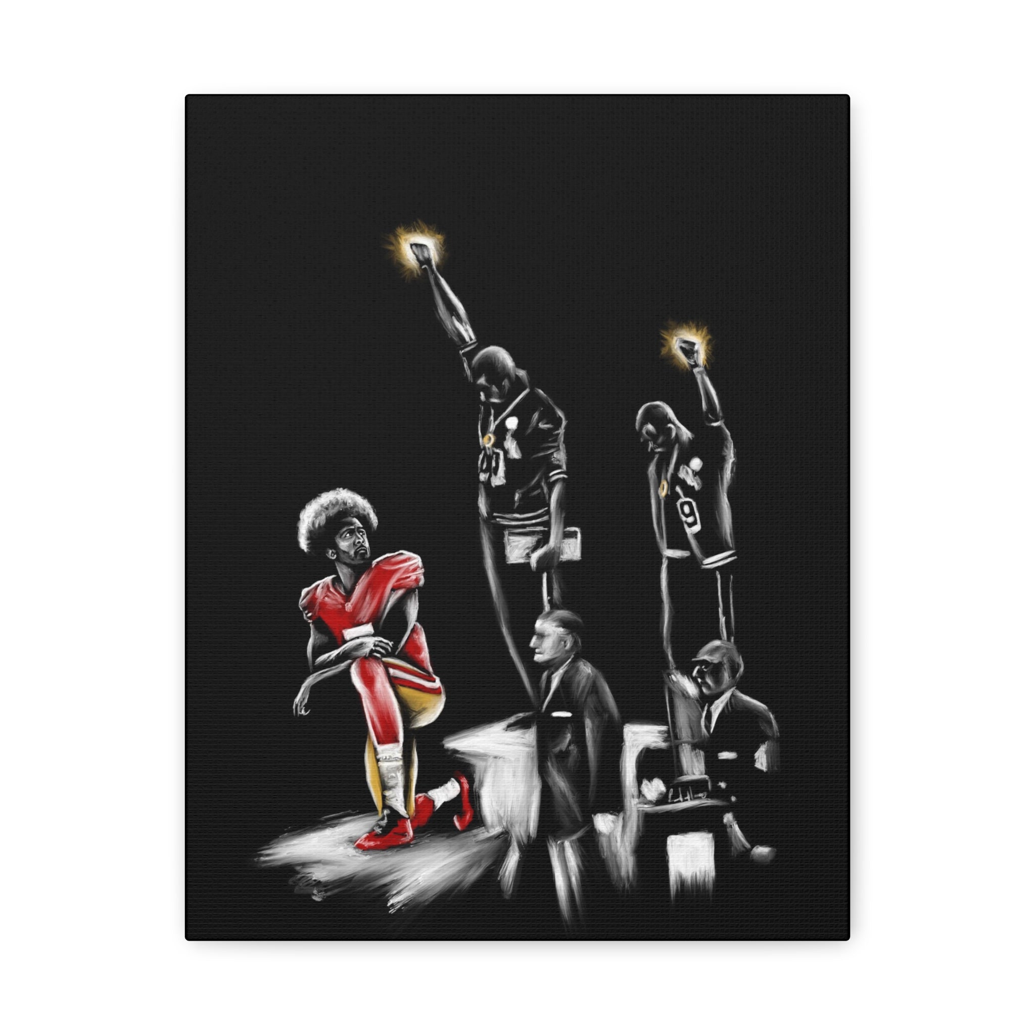1968 Olympics Black Power Salute Canvas | Civil Rights Art by Androo - Kobe Bryant - Streetwear Art by AndrooArt