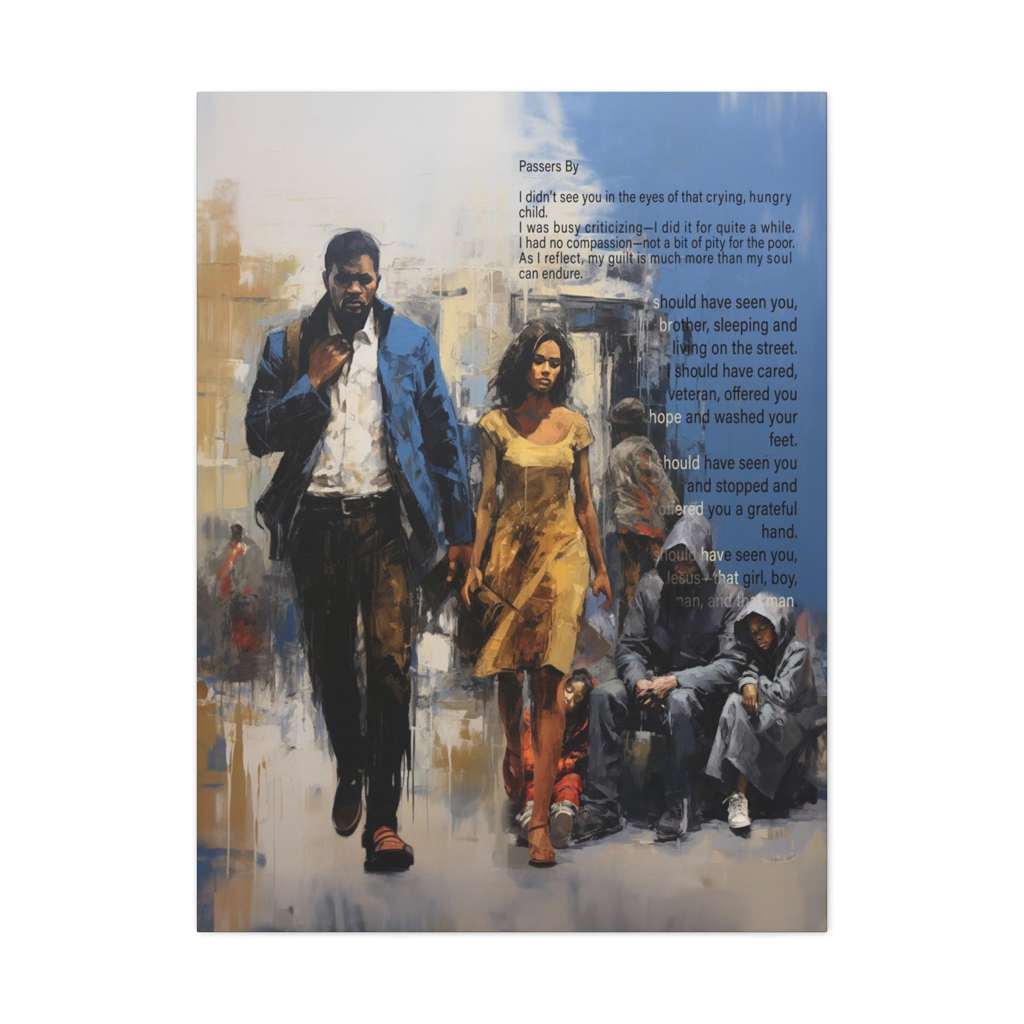 Passers By | Canvas - Modern Art - Streetwear Art by AndrooArt
