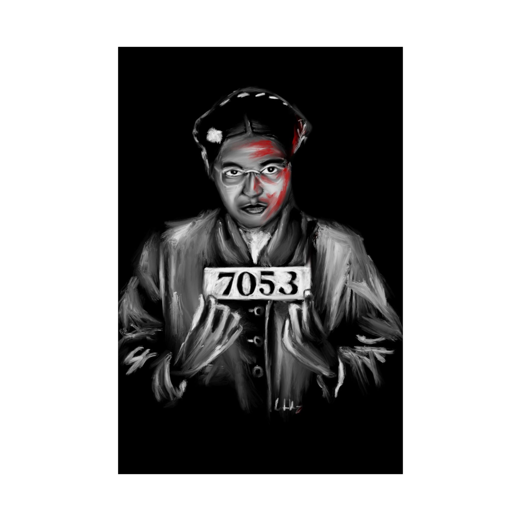 Rosa Parks Mug Shot | Poster - Rosa Parks - Streetwear Art by AndrooArt