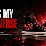 Homepage desktop hero for Sho Nuff | The Master | Converse custom sneaker campaign