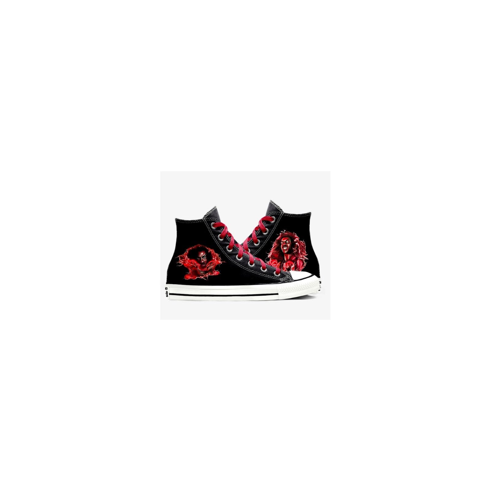 Clean product reference for Sho Nuff | The Master | Converse custom high-top sneakers