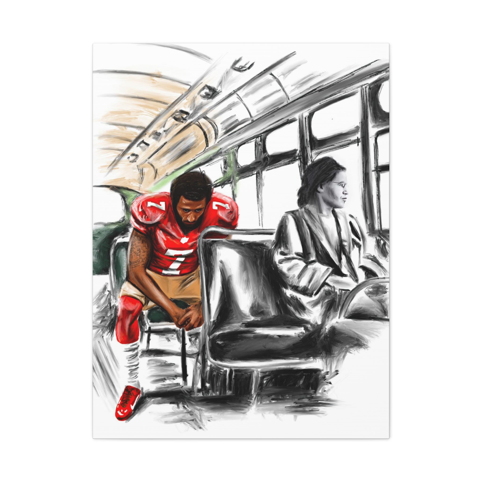 Stand By Sitting | Canvas - Modern Art - Streetwear Art by AndrooArt