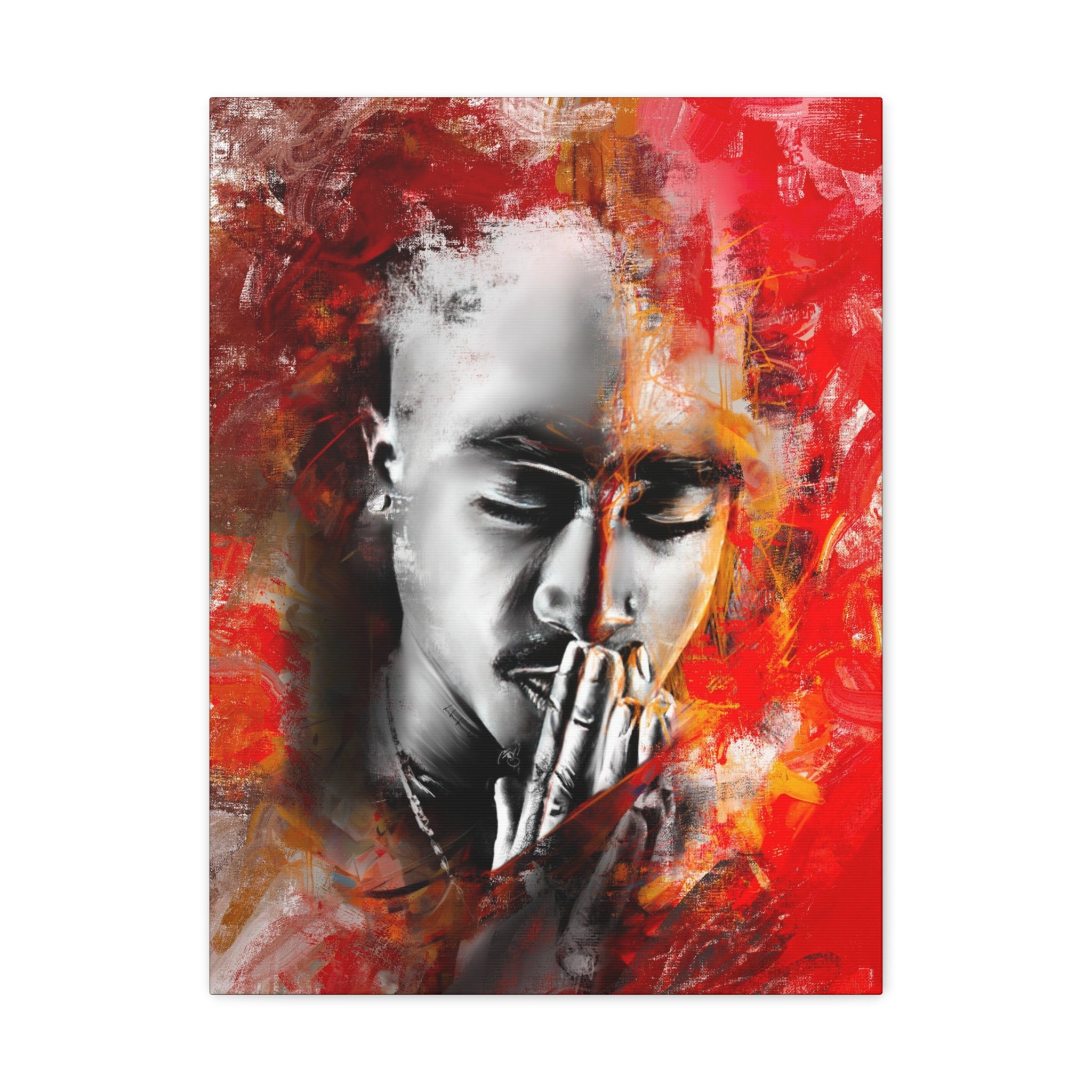 Pac's Prayer | Canvas Print - Modern Art - Streetwear Art by AndrooArt