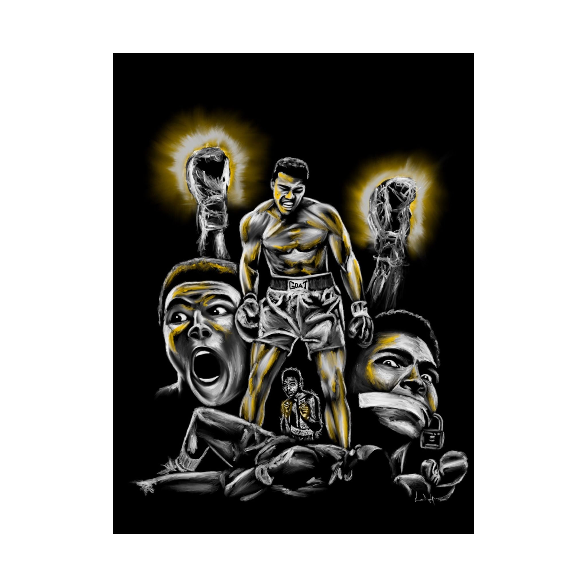 Muhammad Ali Tribute | Poster - Muhammad Ali - Streetwear Art by AndrooArt