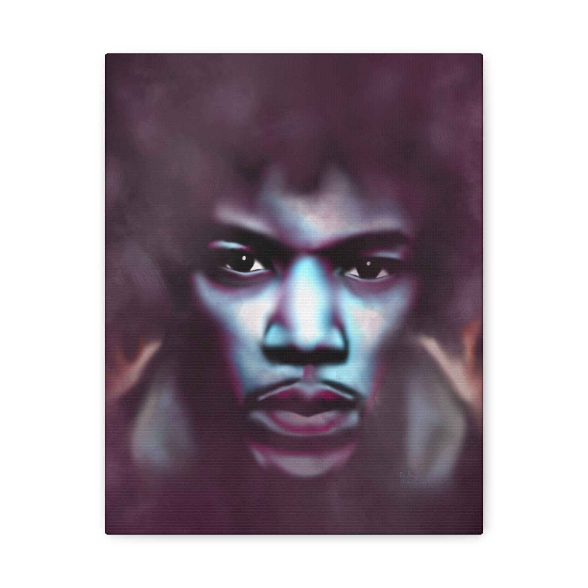 Jimi Hendrix | Purple Haze | Wall Art | Canvas - Jimi Hendrix - Streetwear Art by AndrooArt