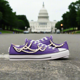 Violet Royalty Chucks & Pearls | Limited Edition Converse