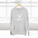 DID IT CHECKMARK (WHT) Hoodie | Motivational Streetwear Hoodie  | Androo’s Art Exclusive | Faith & Achievement Apparel | Unisex Sweatshirt