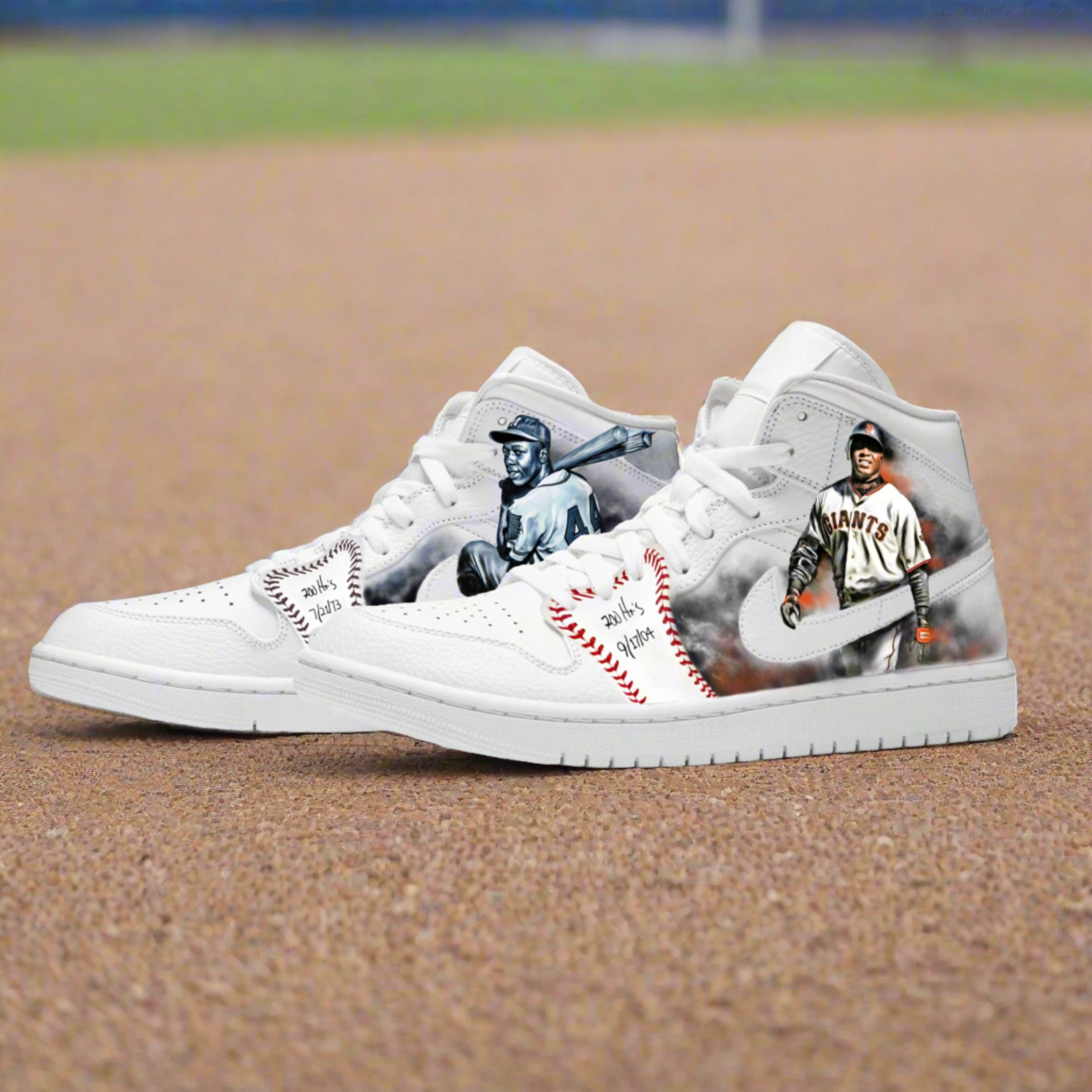 Jordan 1 all white custom sales