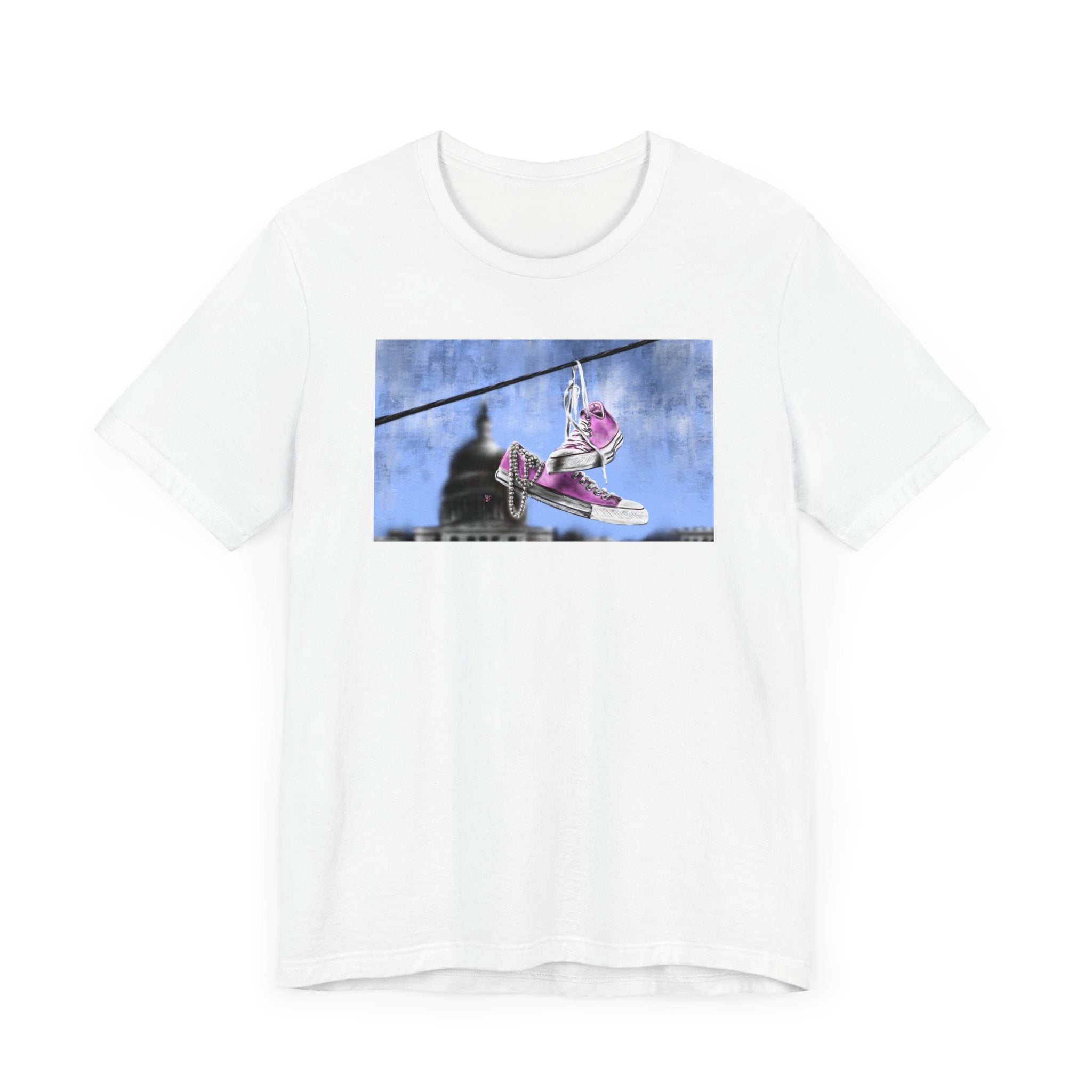 Oh So Pretty Pink | Chucks & Pearls Unisex T-Shirt - Kamala Harris - Streetwear Art by AndrooArt