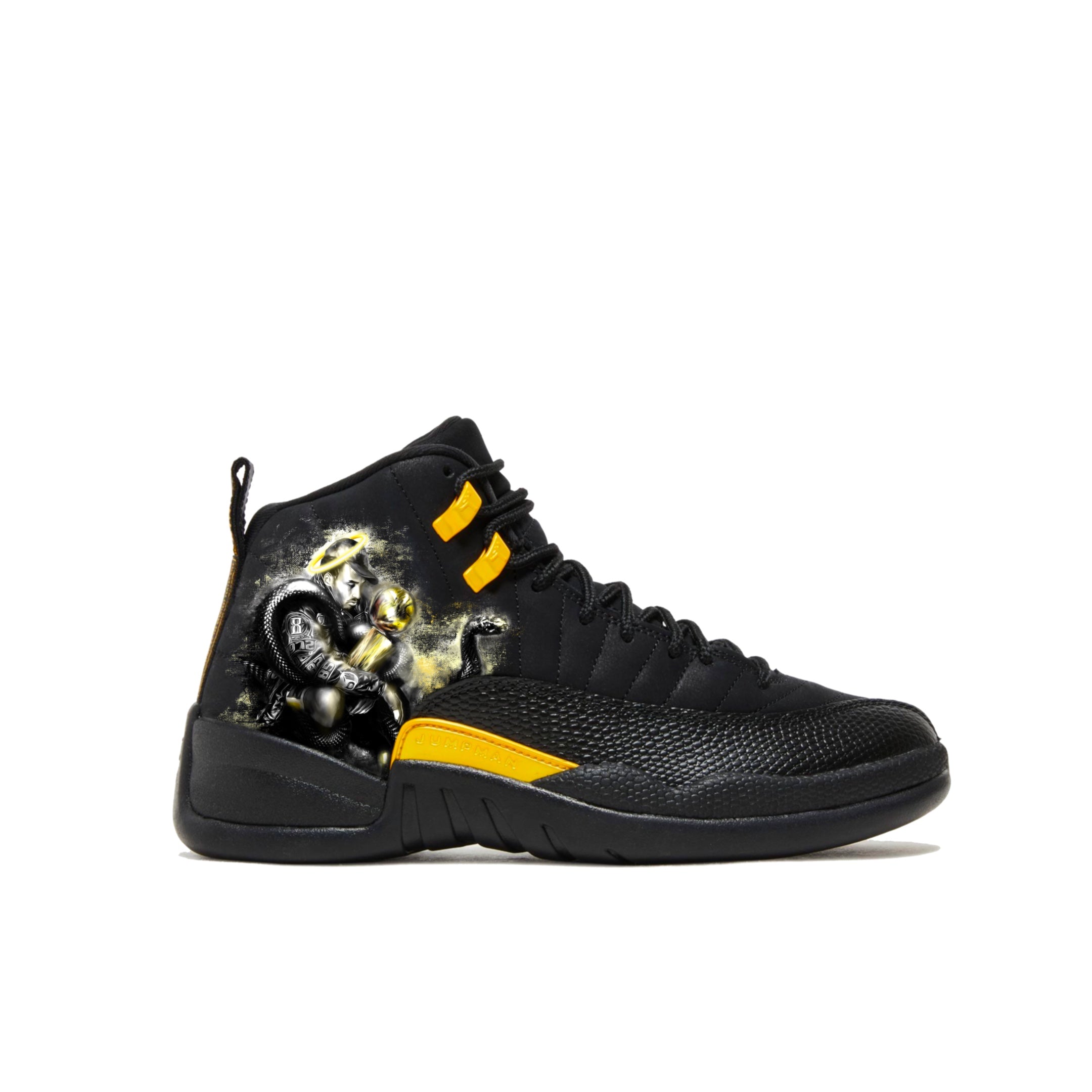 Kobe Black Mamba “Gold GOAT” | Nike Jordan XII - Kobe Bryant - Streetwear Art by AndrooArt