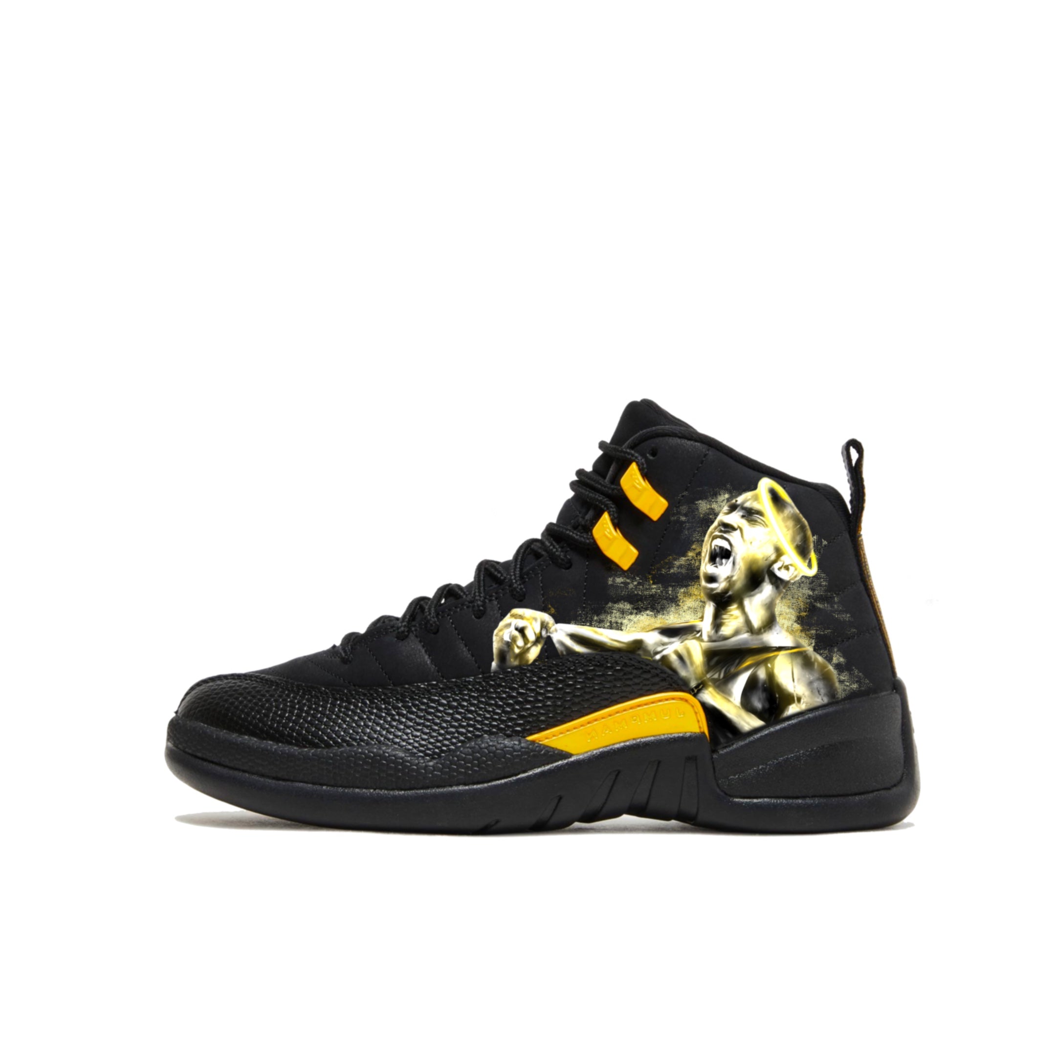 Kobe Black Mamba “Gold GOAT” | Nike Jordan XII - Kobe Bryant - Streetwear Art by AndrooArt
