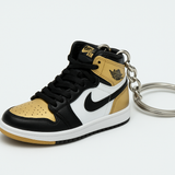3D Air Jordan 1 MID | Retro 'Gold Toe' | Keychain