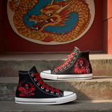 Additional view 12 of martial-arts-inspired master high-top custom sneaker art showing additional visible product detail 12 by Androo's Art.