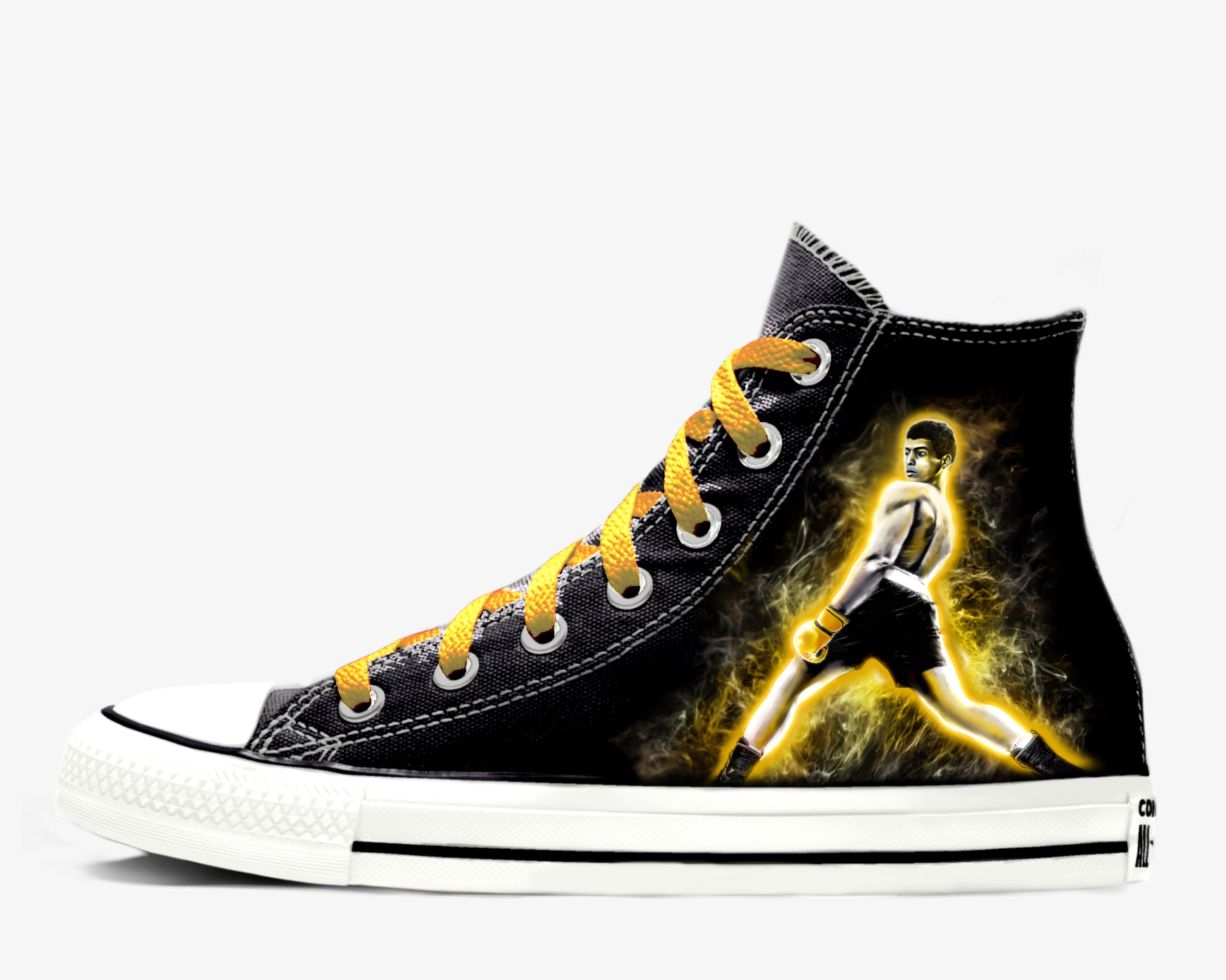 Sho'Nuff vs. Bruce Leroy | Ali-Frazier Edition | Converse - Bruce Leroy - Streetwear Art by AndrooArt